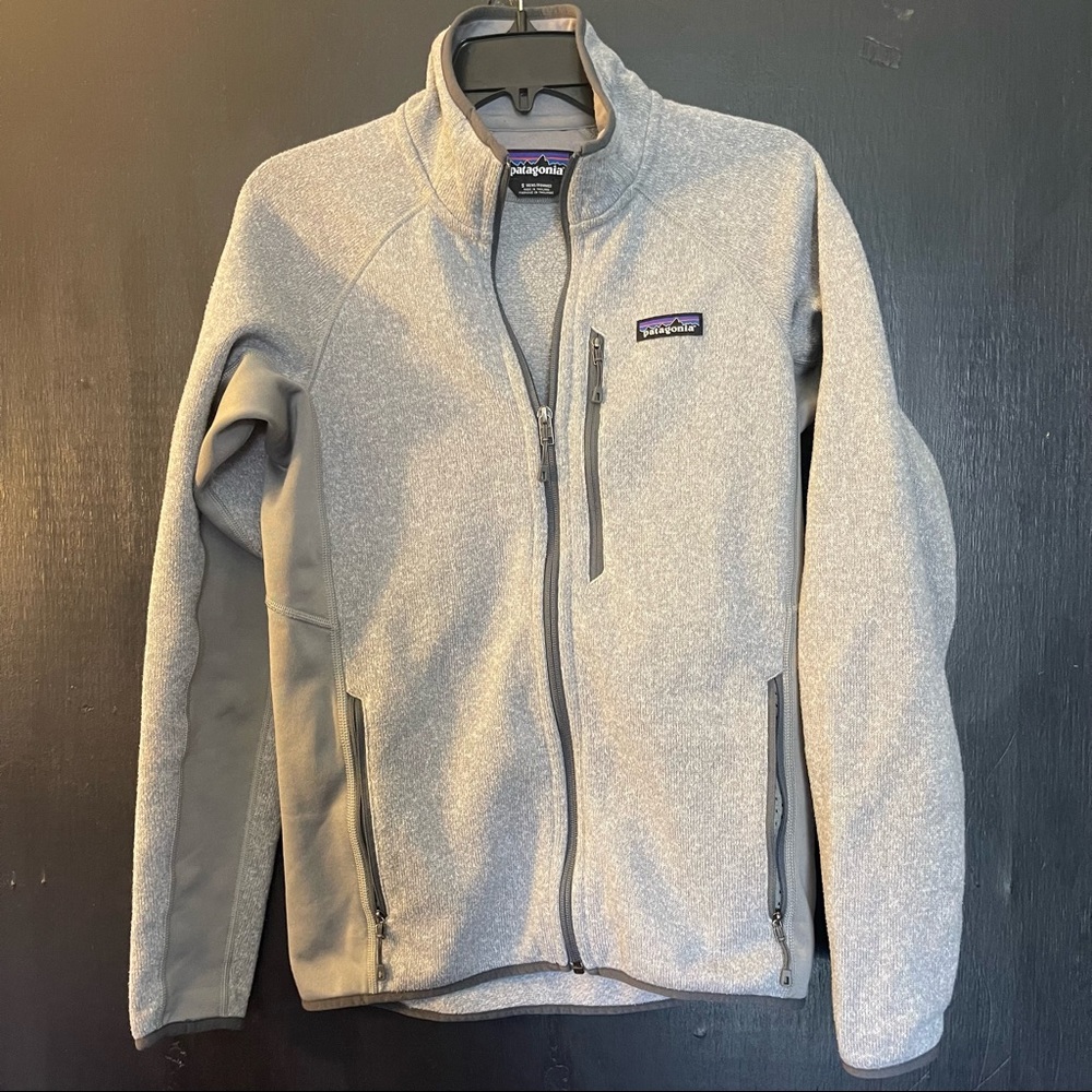Men’s Patagonia Gray Zip Fleece Like New Sz S